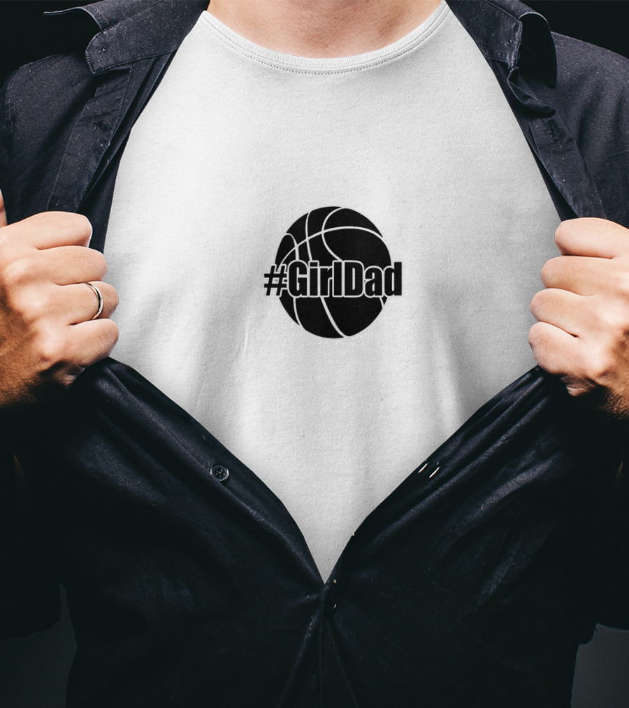 Mens #GirlDad Basketball T-Shirt