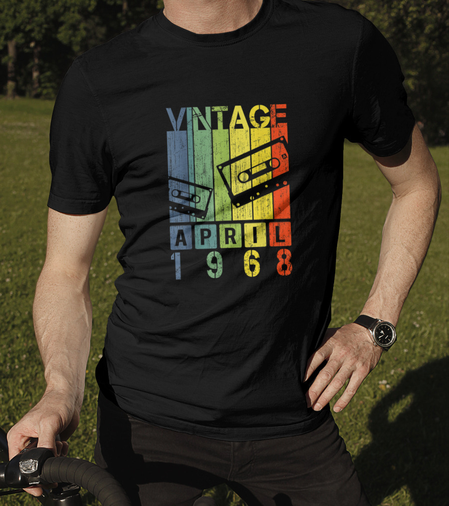 Vintage Mixtape April 1968 Cassette Retro T-Shirt