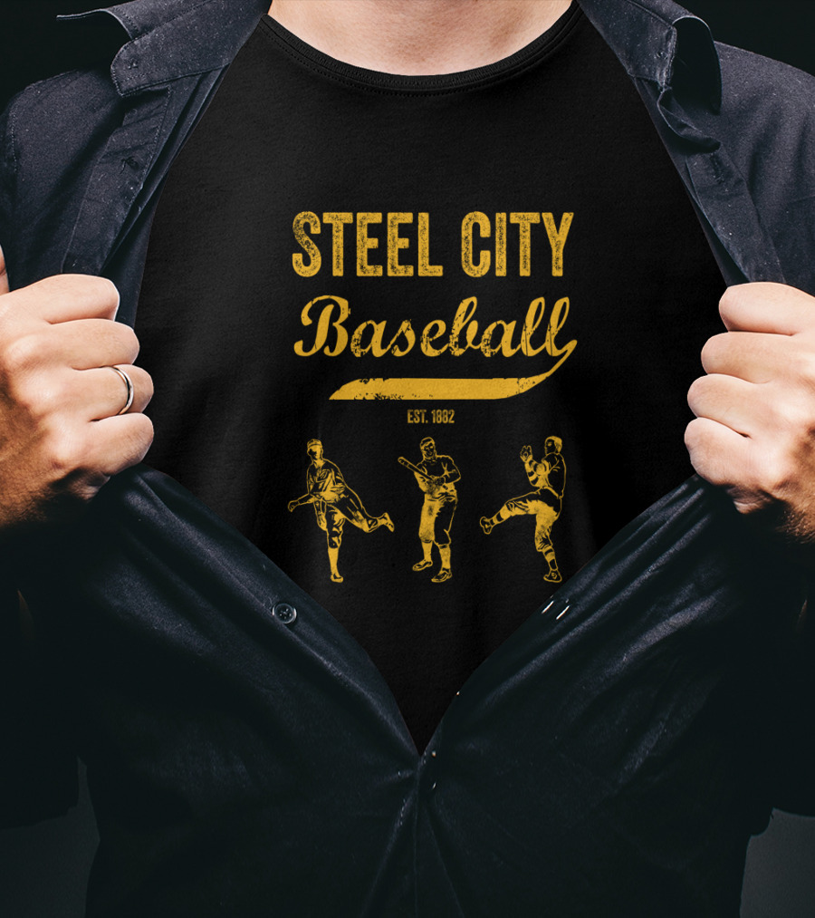 Steel City Baseball Est. 1862 Classic Pittsburgh Fan T-Shirt