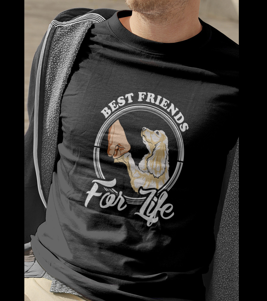 Best Friends For Life Cocker Spaniel Lover T-Shirt