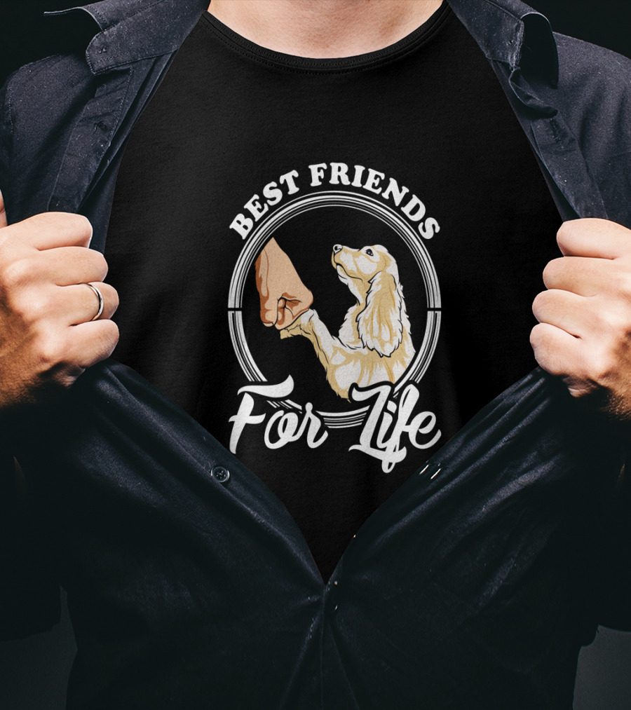 Best Friends For Life Cocker Spaniel Lover T-Shirt