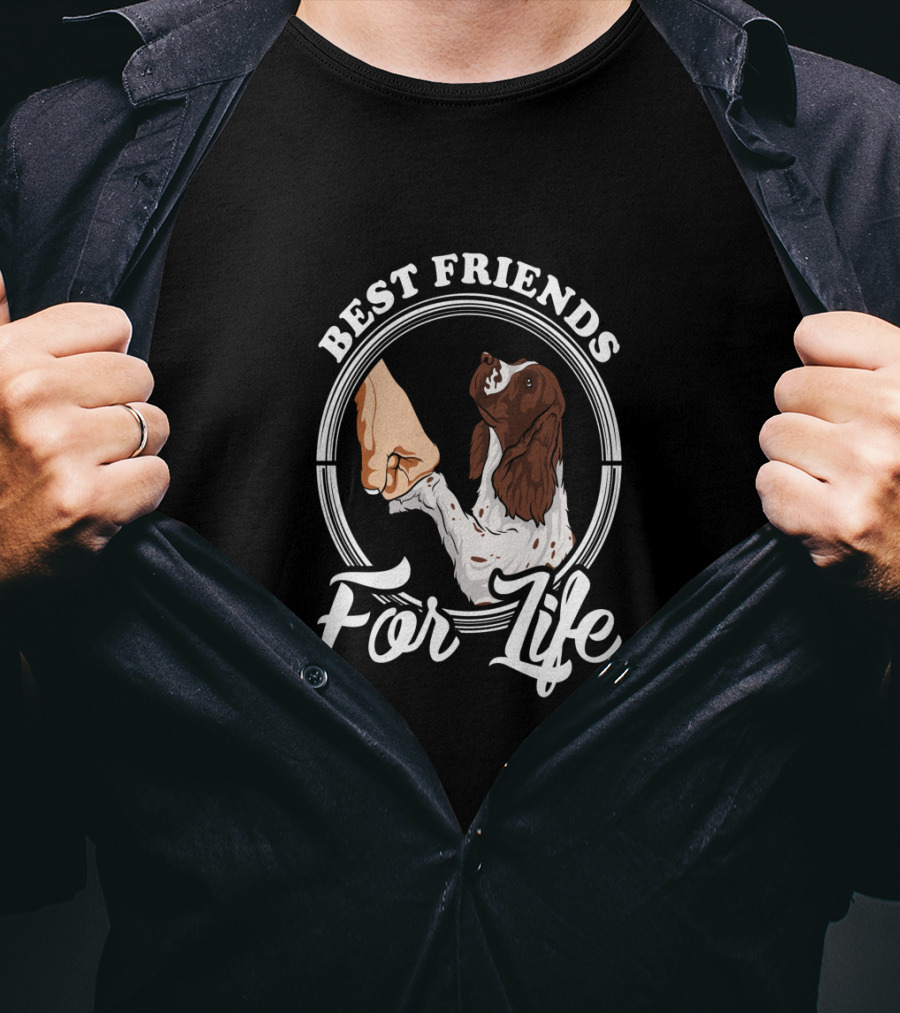 Best Friends For Life English Springer Spaniel T-Shirt