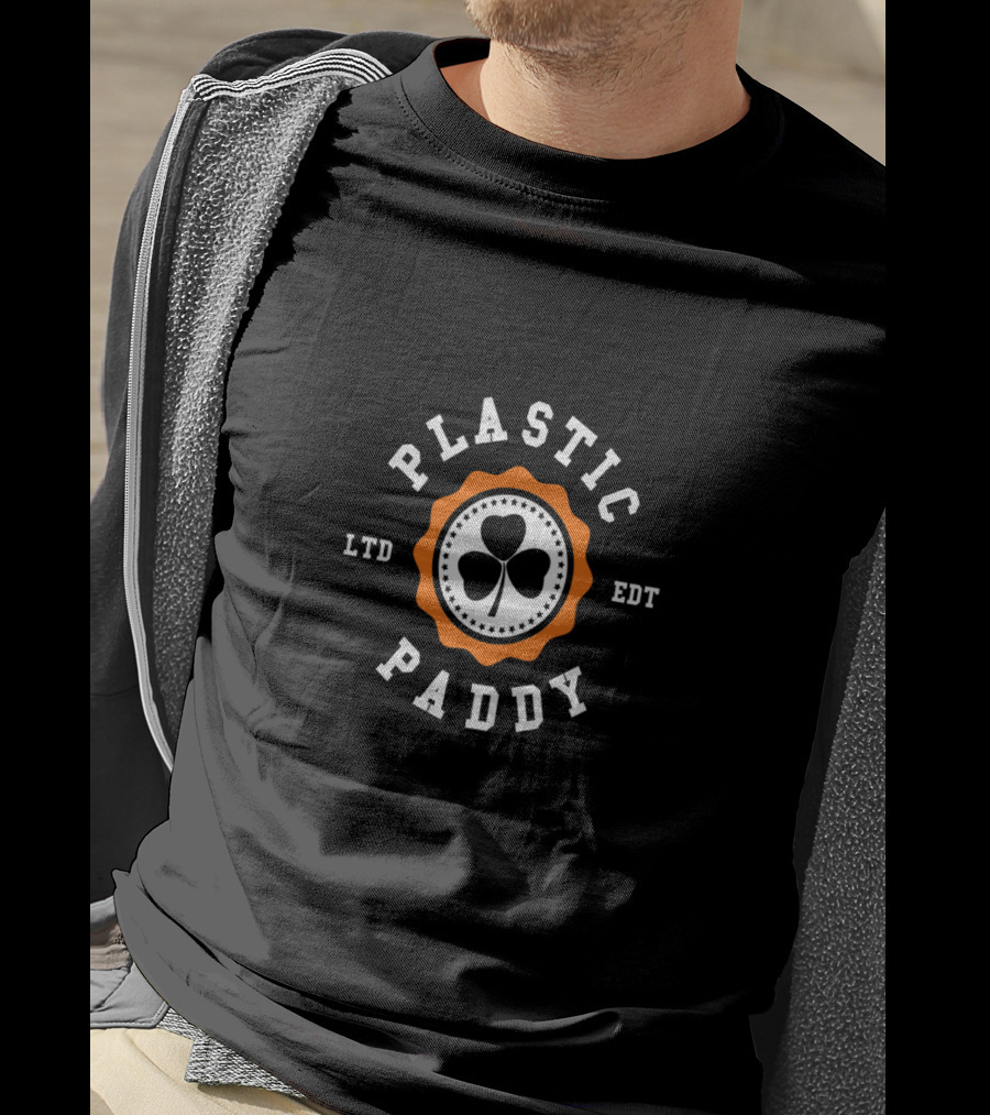 Plastic Paddy Ltd Edt Shamrock Funny St Patricks Day Irish Fans T-Shirt