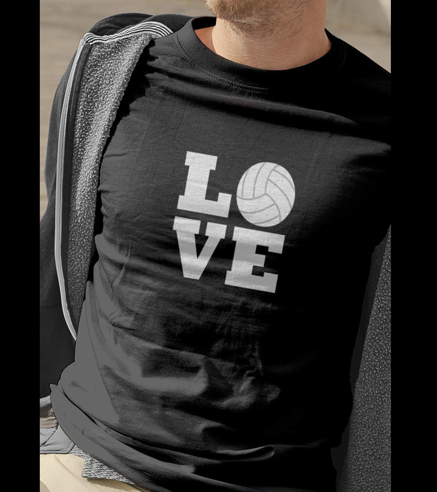 LOVE Volleyball Player Coach Sports Team T-Shirt
