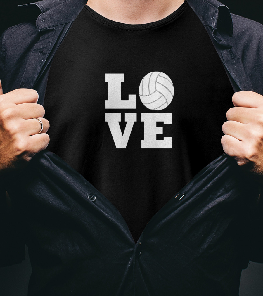 LOVE Volleyball Player Coach Sports Team T-Shirt