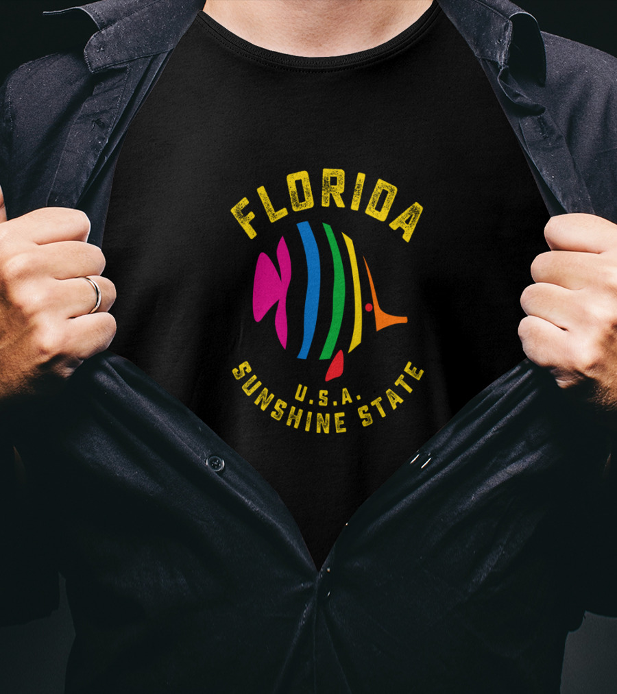 Florida U.S.A. Sunshine State Fish T-Shirt