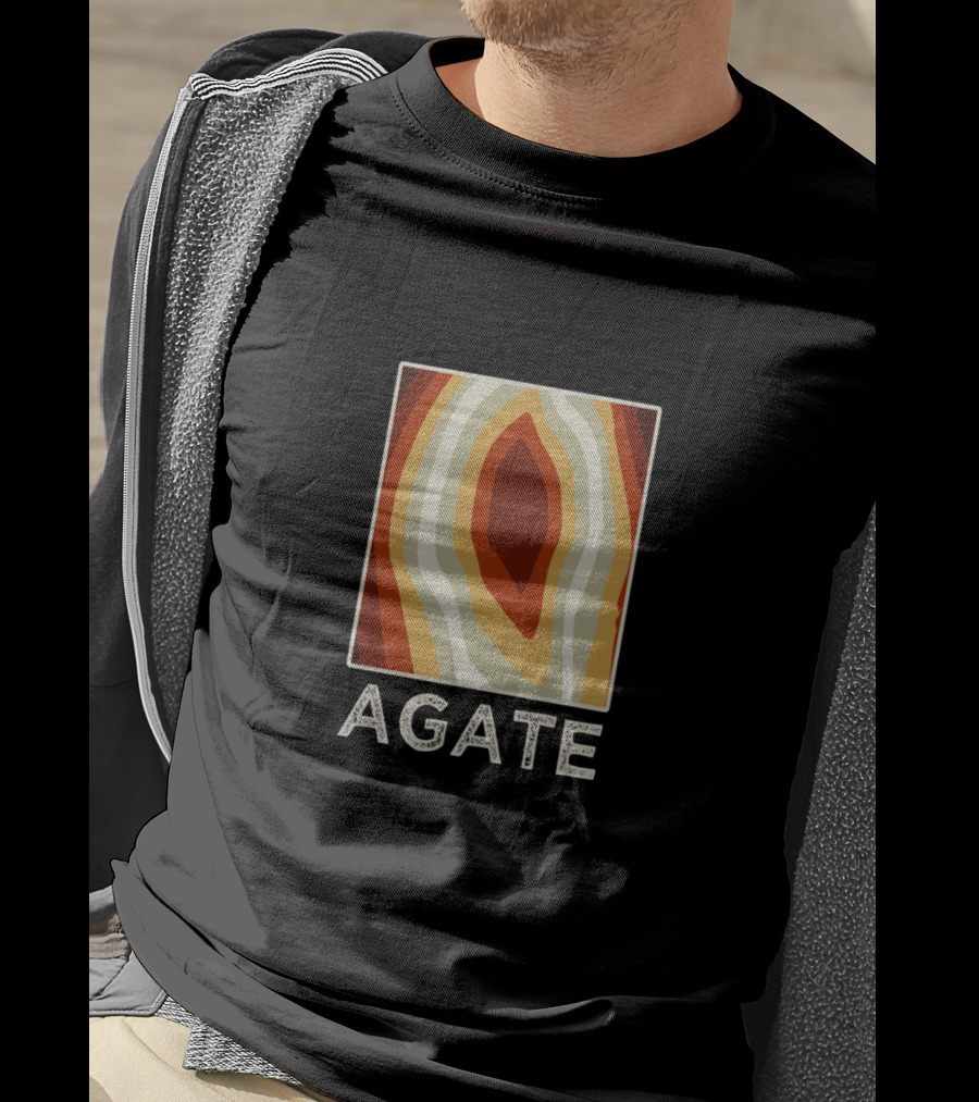 Agate Crystal Hunter Rock Collector Rockhound Paint Agates T-Shirt