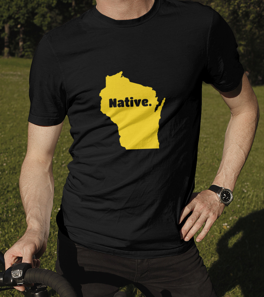 Wisconsin Native Born In Wisconsin Map T-Shirt