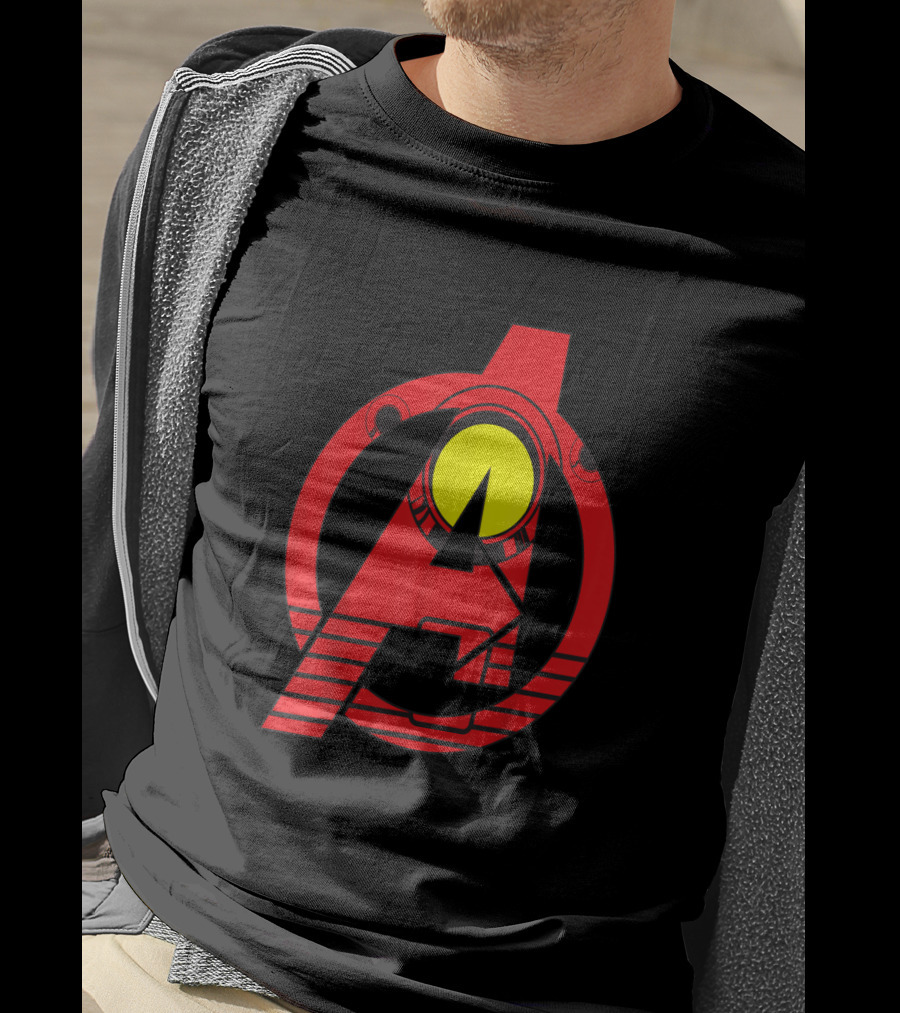 Avengers Icon With Iron Man Arc Reactor T-Shirt
