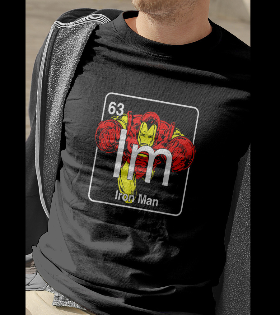 Marvel Avengers Iron Man Periodic Element 63 Im T-Shirt