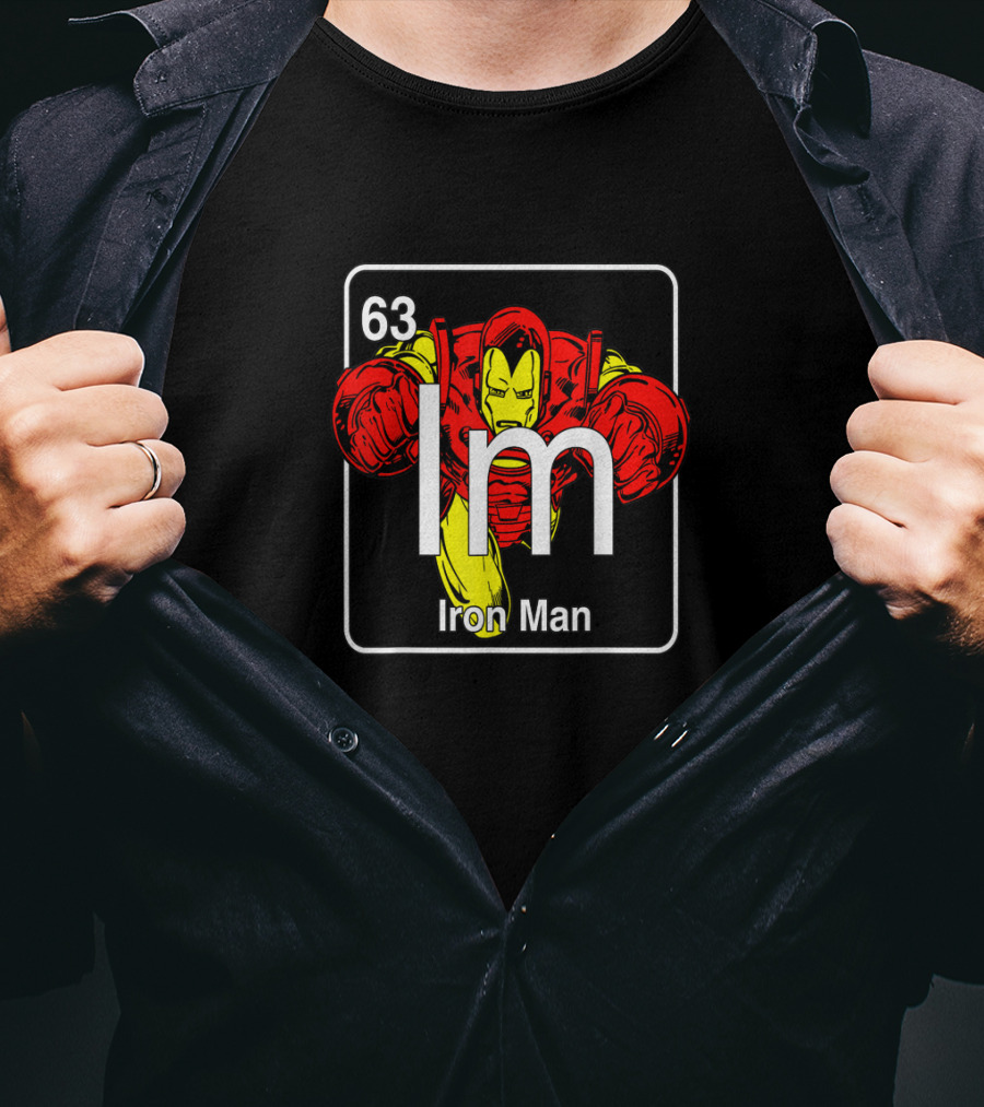 Marvel Avengers Iron Man Periodic Element 63 Im T-Shirt