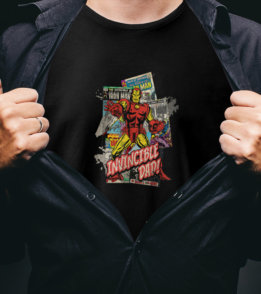 Marvel Comics Iron Man Invincible Dad Power Tales Of Suspense Cover T-Shirt