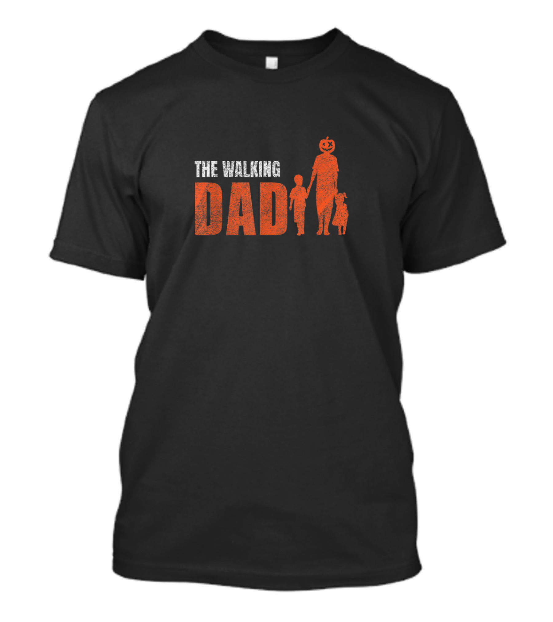 The Walking Dad Halloween Pumpkin Head T-Shirt