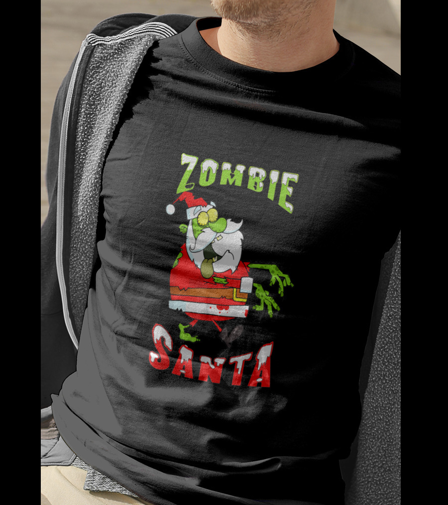 Zombie Santa Walking Dead T-Shirt