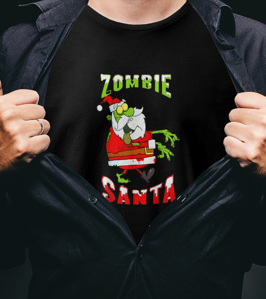 Zombie Santa Walking Dead T-Shirt