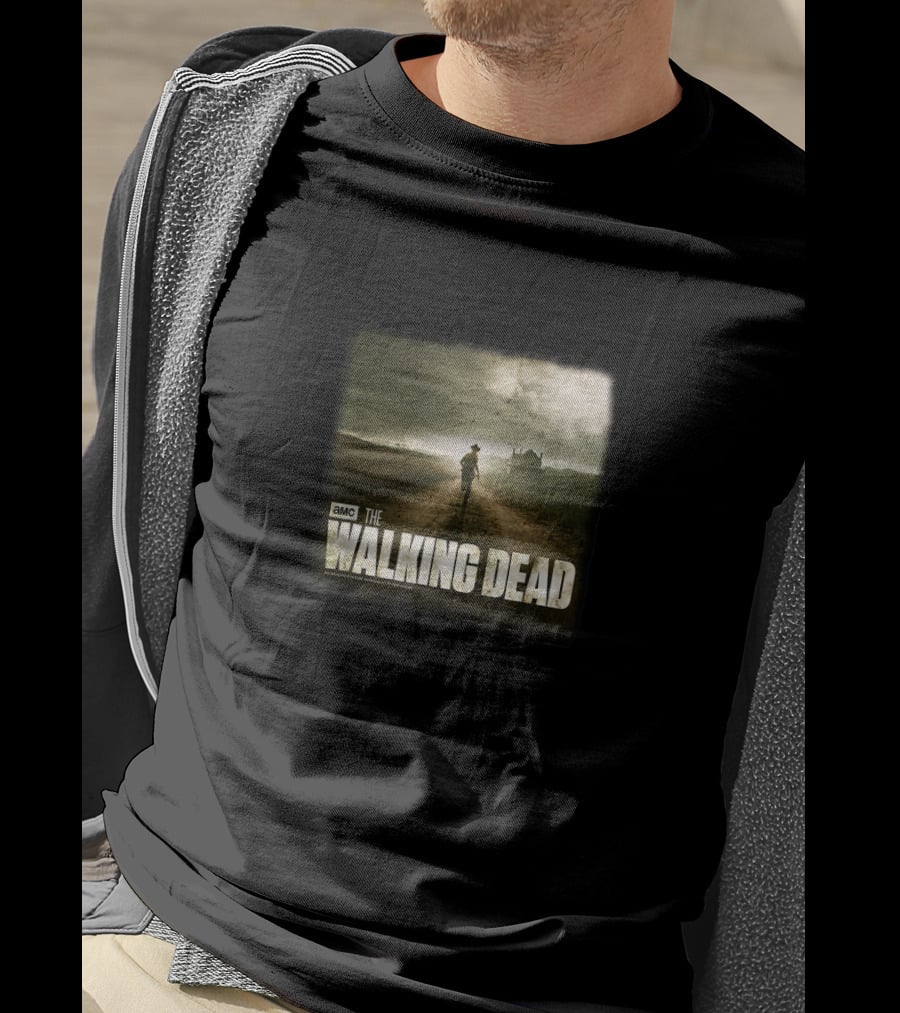 AMC The Walking Dead Farm Road Scene T-Shirt