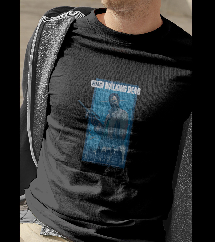 AMC The Walking Dead Governor Gunman Scene T-Shirt