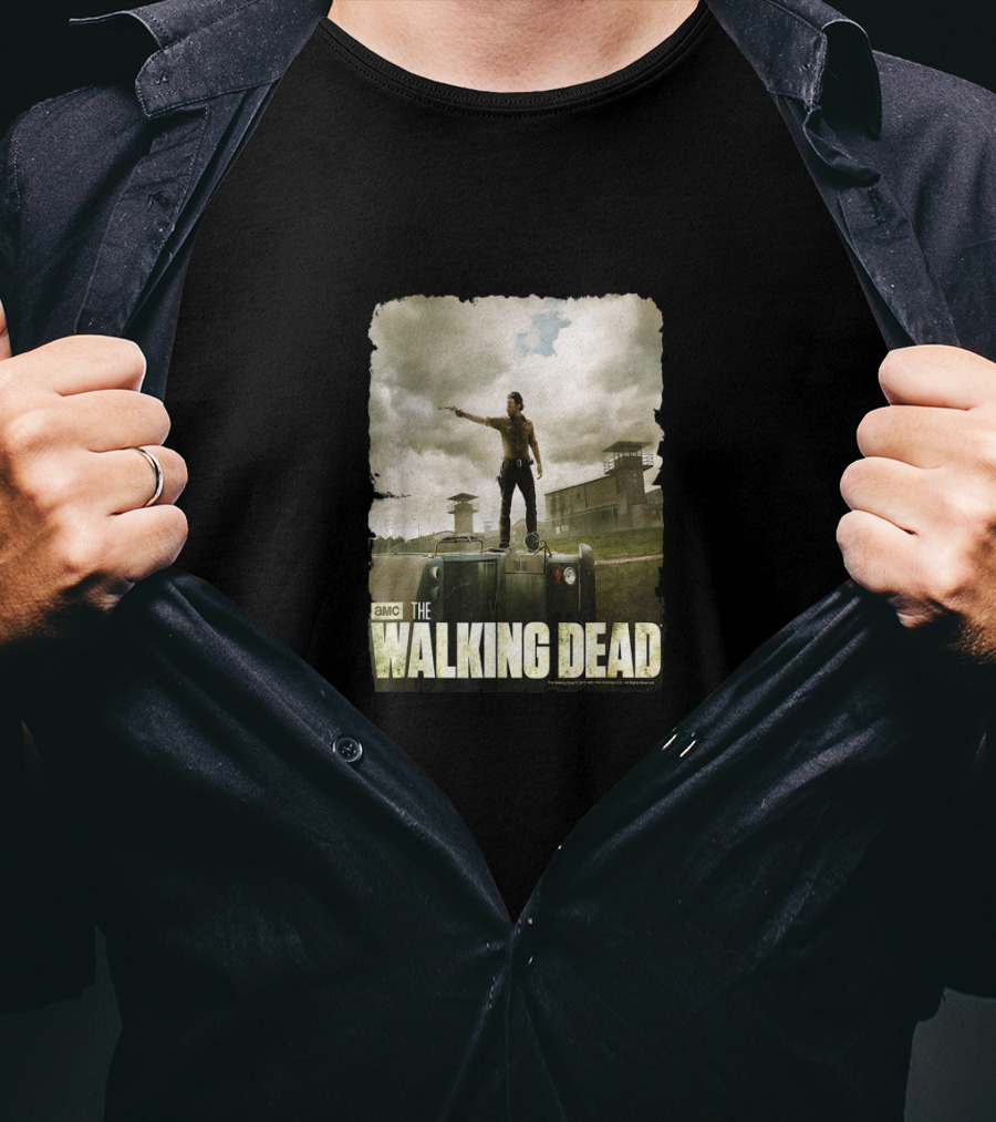 AMC The Walking Dead Prison Guard Tower T-Shirt