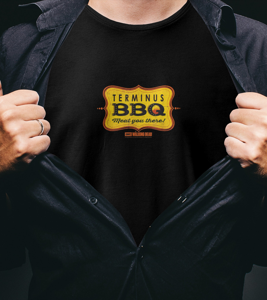 Terminus BBQ Meat You There Walking Dead AMC T-Shirt
