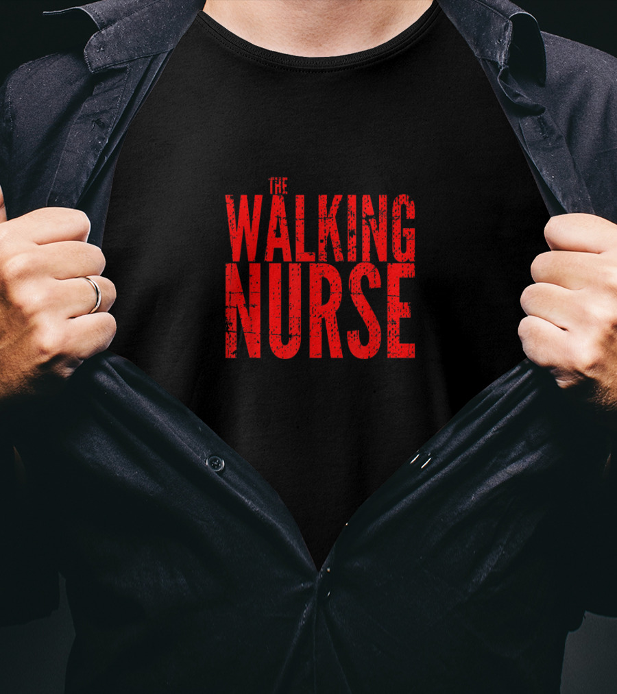The Walking Nurse Dead Birthday Fan T-Shirt