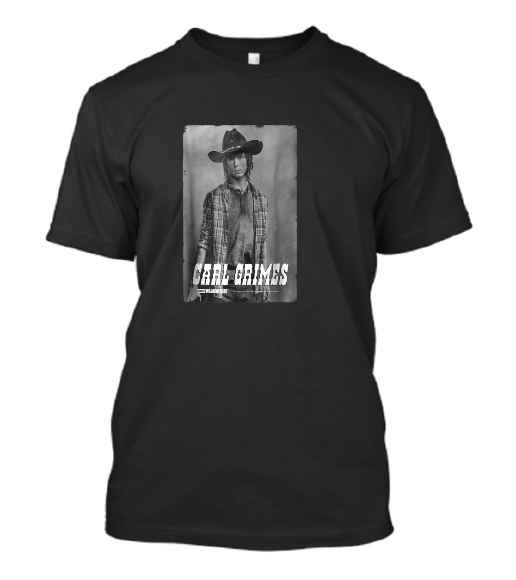 Carl Grimes The Walking Dead Vintage Silver Image T-Shirt
