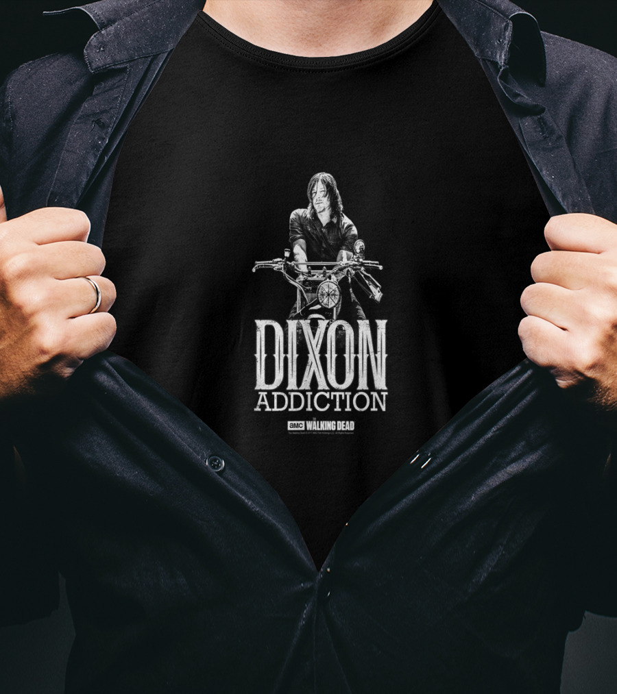 AMC Walking Dead Dixon Addiction Motorcycle T-Shirt