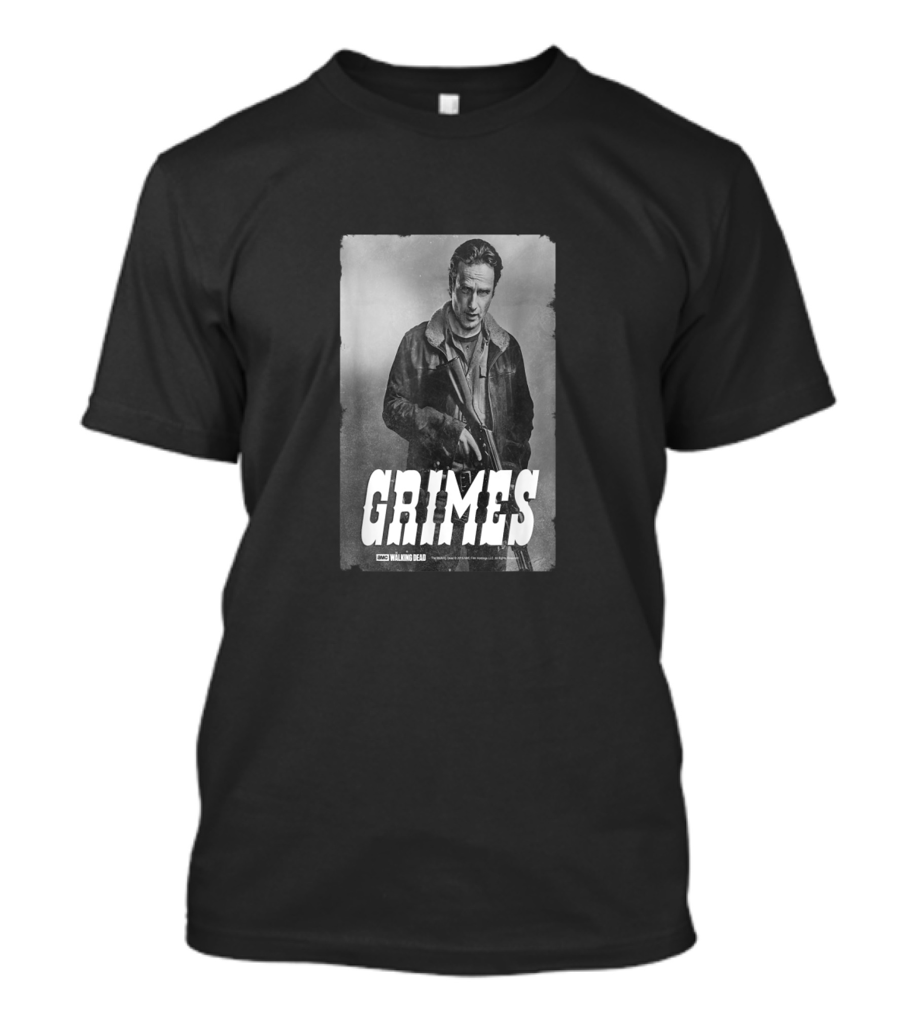 Grimes Walking Dead Rick Silver T-Shirt