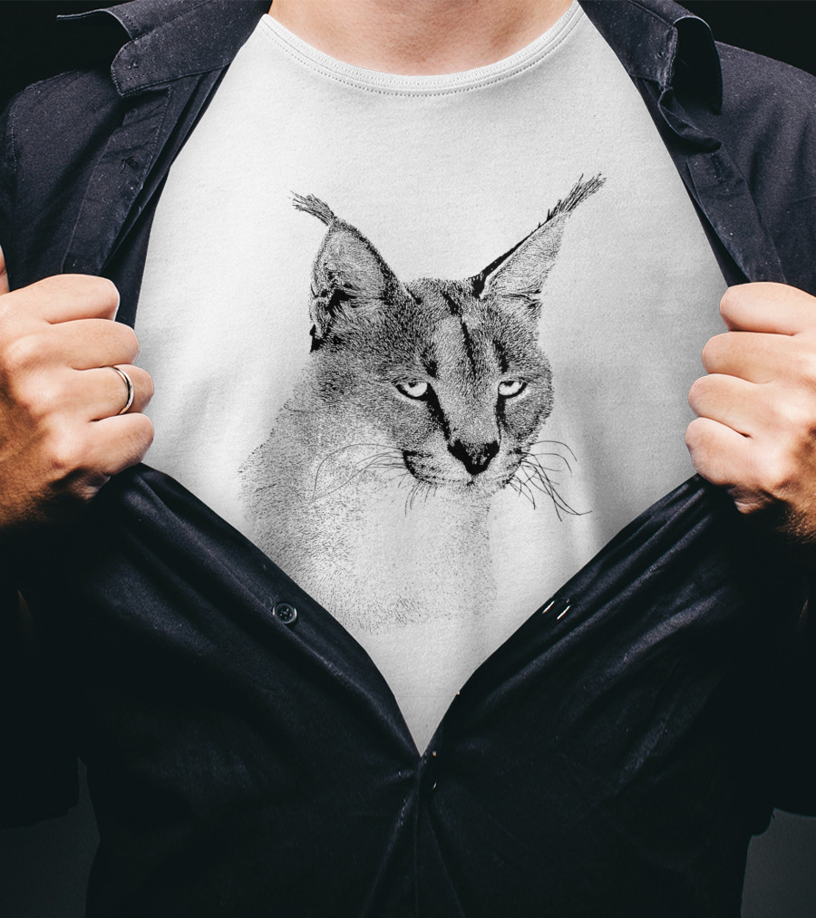 Caracal Wild Cat For Cat Lovers Wild Caracal Cat T-Shirt