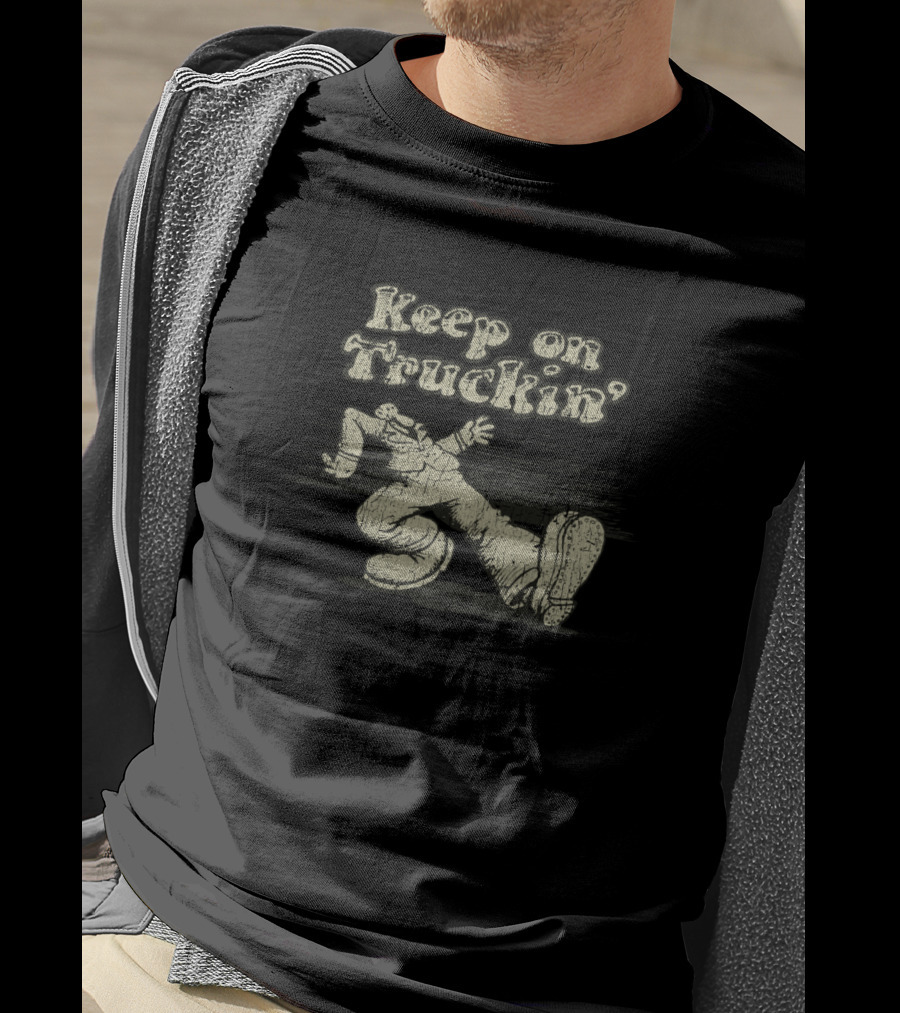 Keep On Truckin' 1970s Cartoon Character T-Shirt