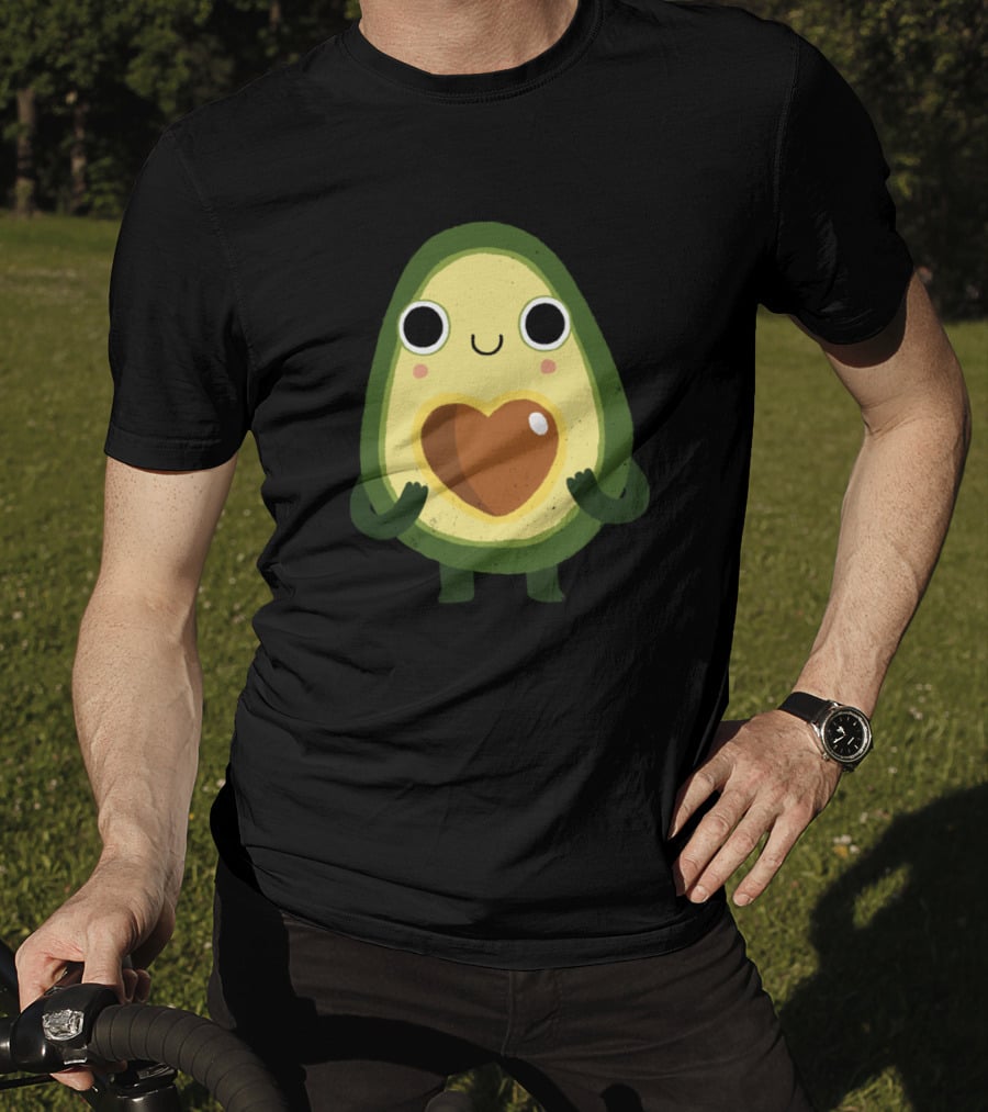 Avocado Luvocado Cute Heart-Filled Avocado Character T-Shirt