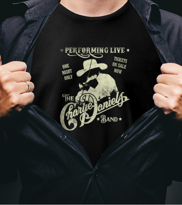 The Charlie Daniels Band Performing Live One Night Only Tickets On Sale Now T-Shirt