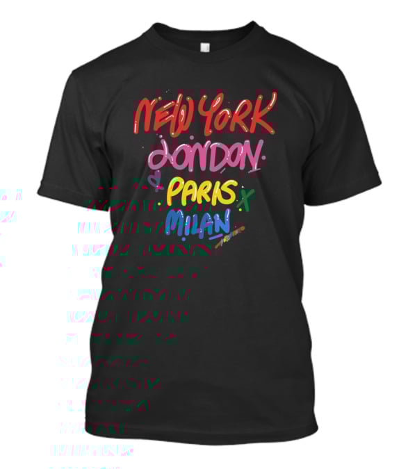 New York London Paris Milan City City Love T-Shirt