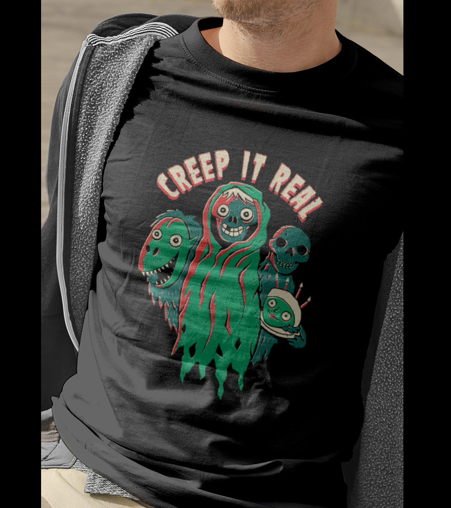 Creepshow Creep It Real Monsters And Halloween Cake T-Shirt