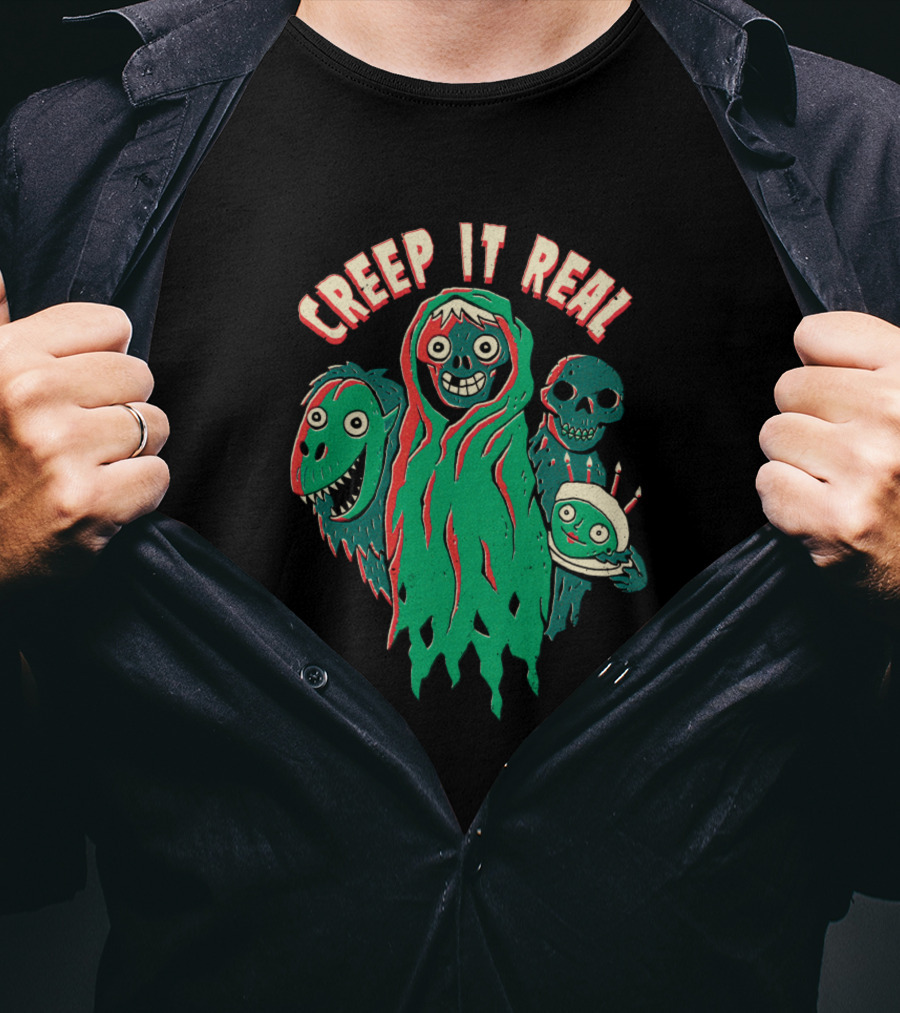 Creepshow Creep It Real Monsters And Halloween Cake T-Shirt