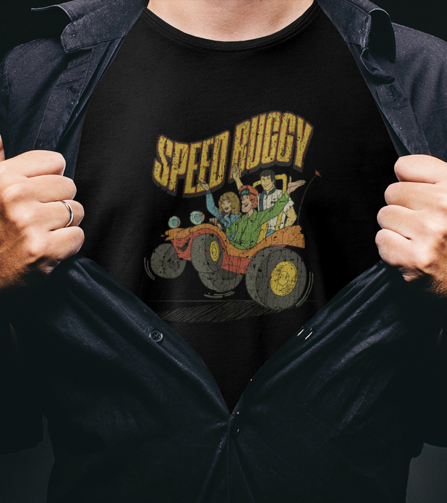 Speed Buggy Adventure With Animated Characters T-Shirt