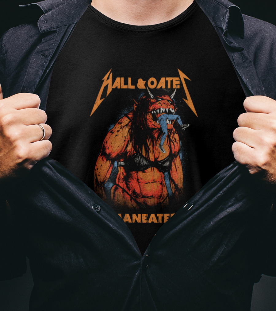 Hall And Oates Maneater Metal Beast T-Shirt
