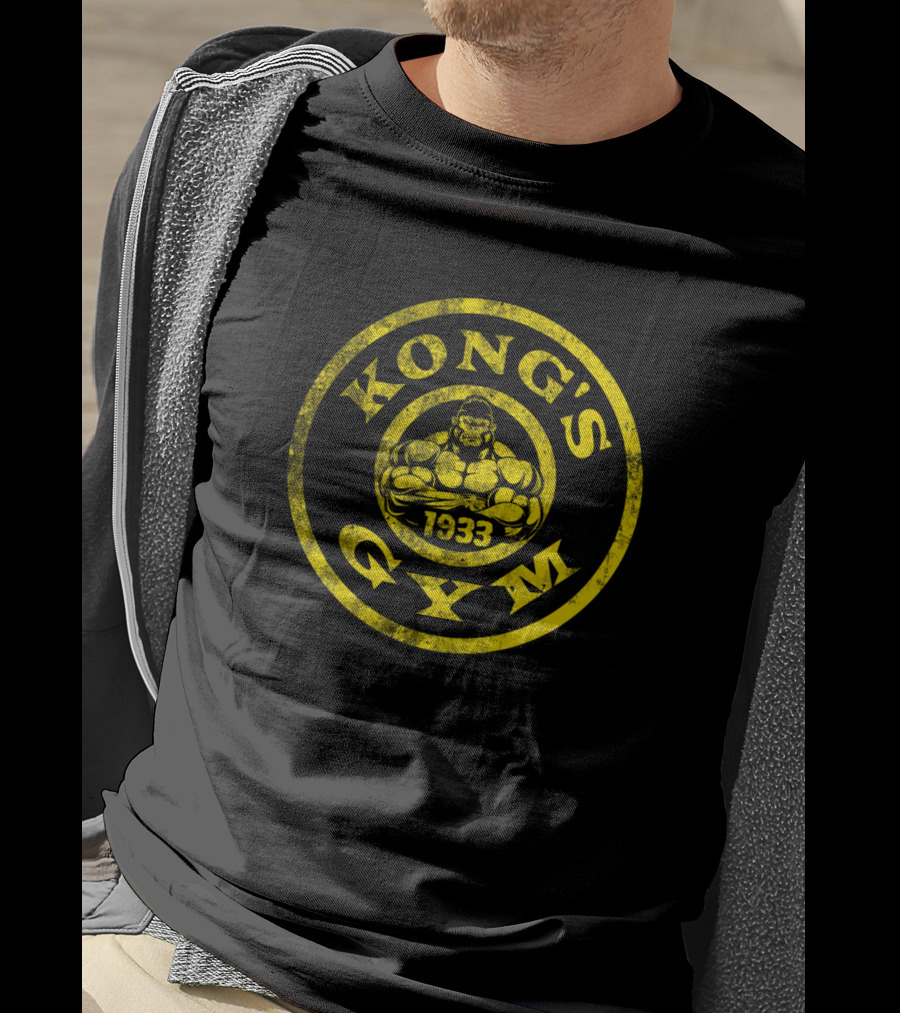 King Kong Kong's Gym 1933 Yellow Circle T-Shirt