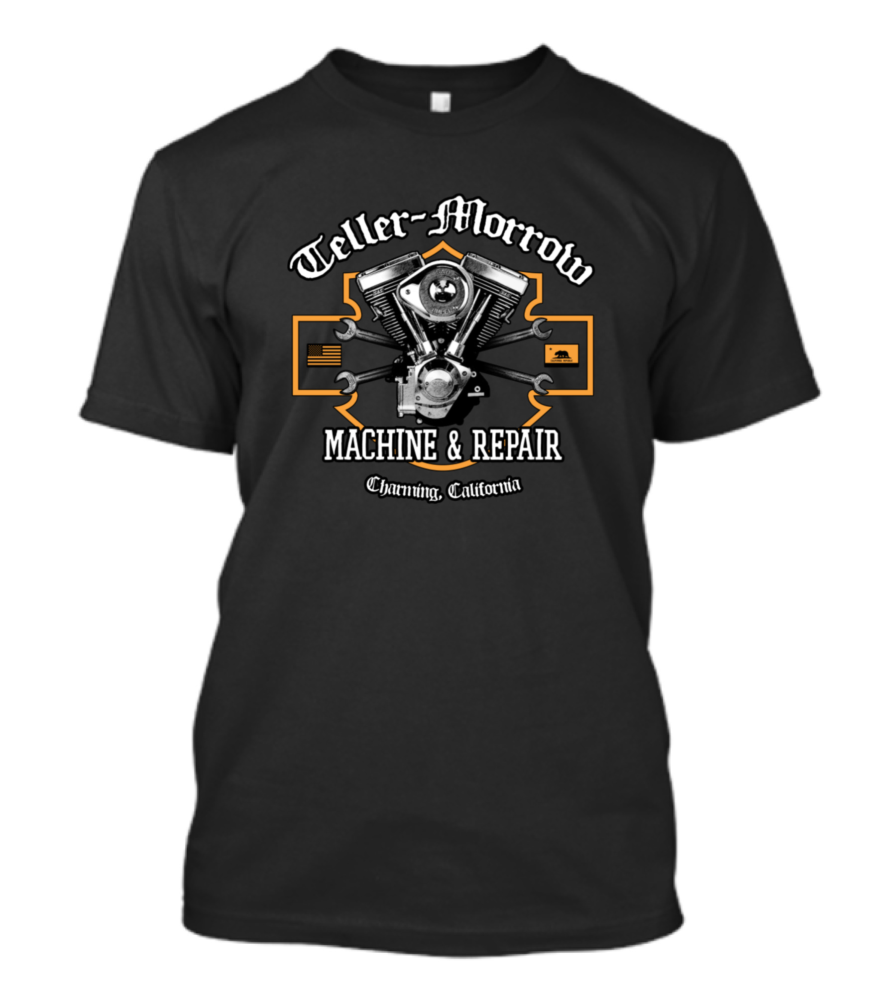 Teller Morrow Machine And Repair Charming California Mechanic T-Shirt