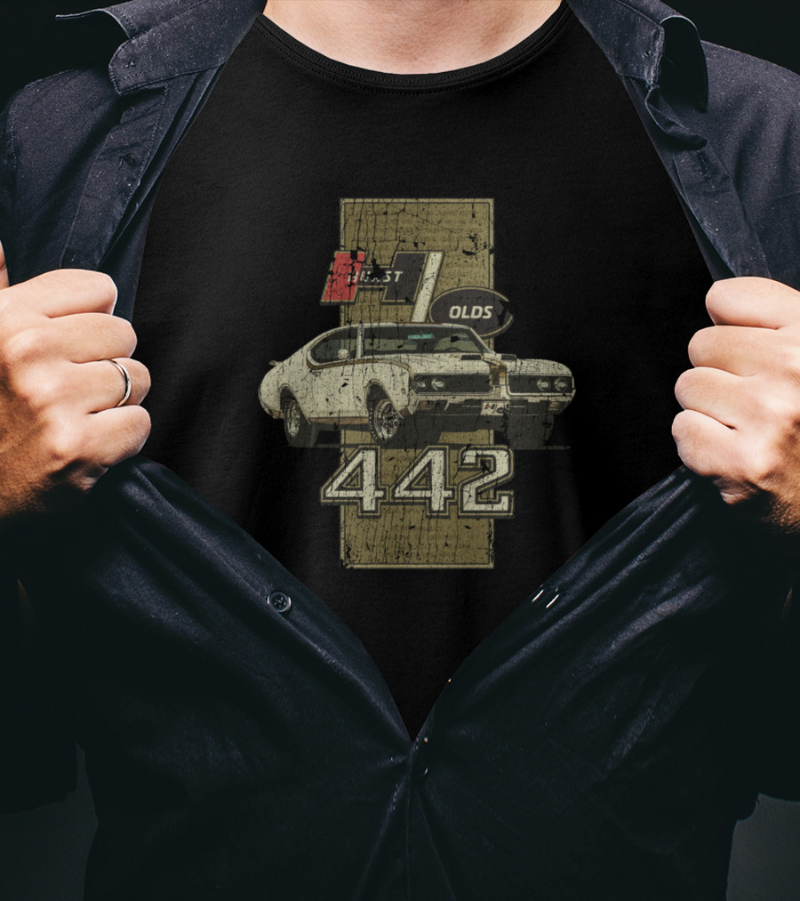 Hurst Olds 442 Muscle Car Vintage 1969 T-Shirt