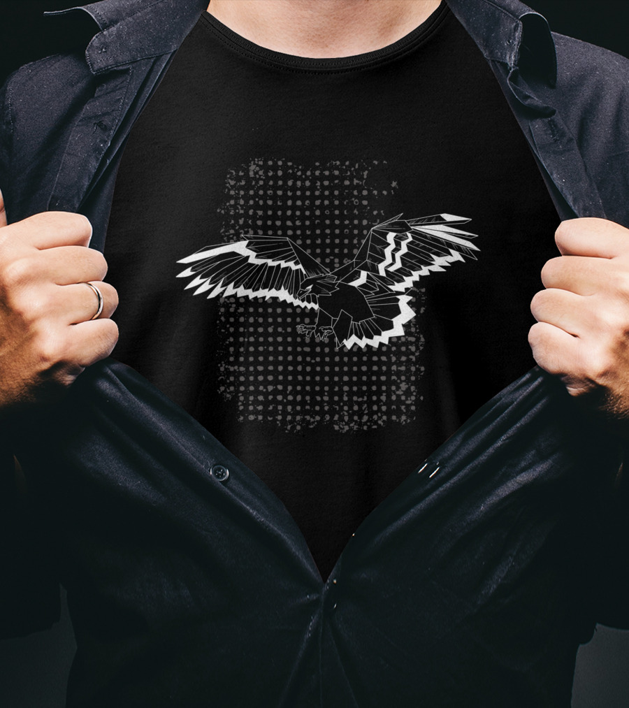 Geometric Falconry Pattern Falcon And Hawk T-Shirt