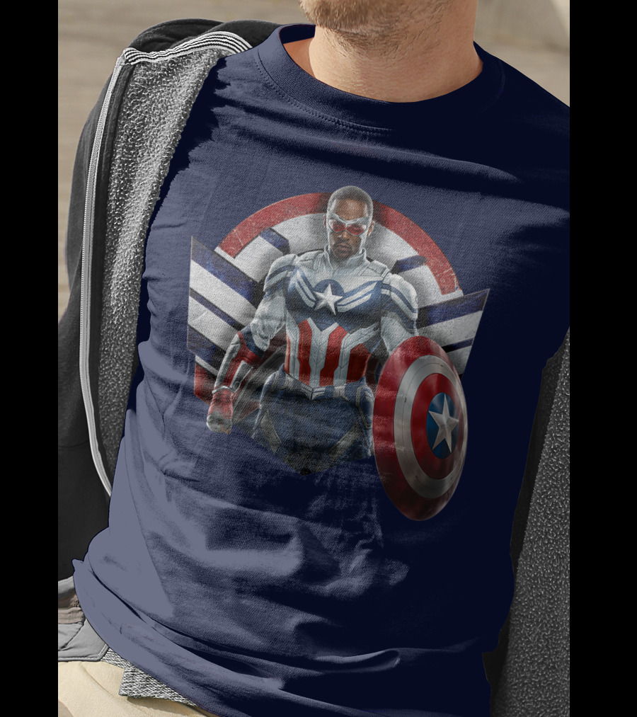 Marvel The Falcon The Winter Soldier Captain America Shield Hero T-Shirt
