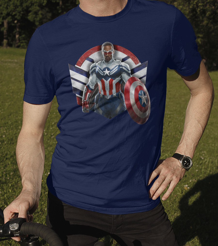Marvel The Falcon The Winter Soldier Captain America Shield Hero T-Shirt