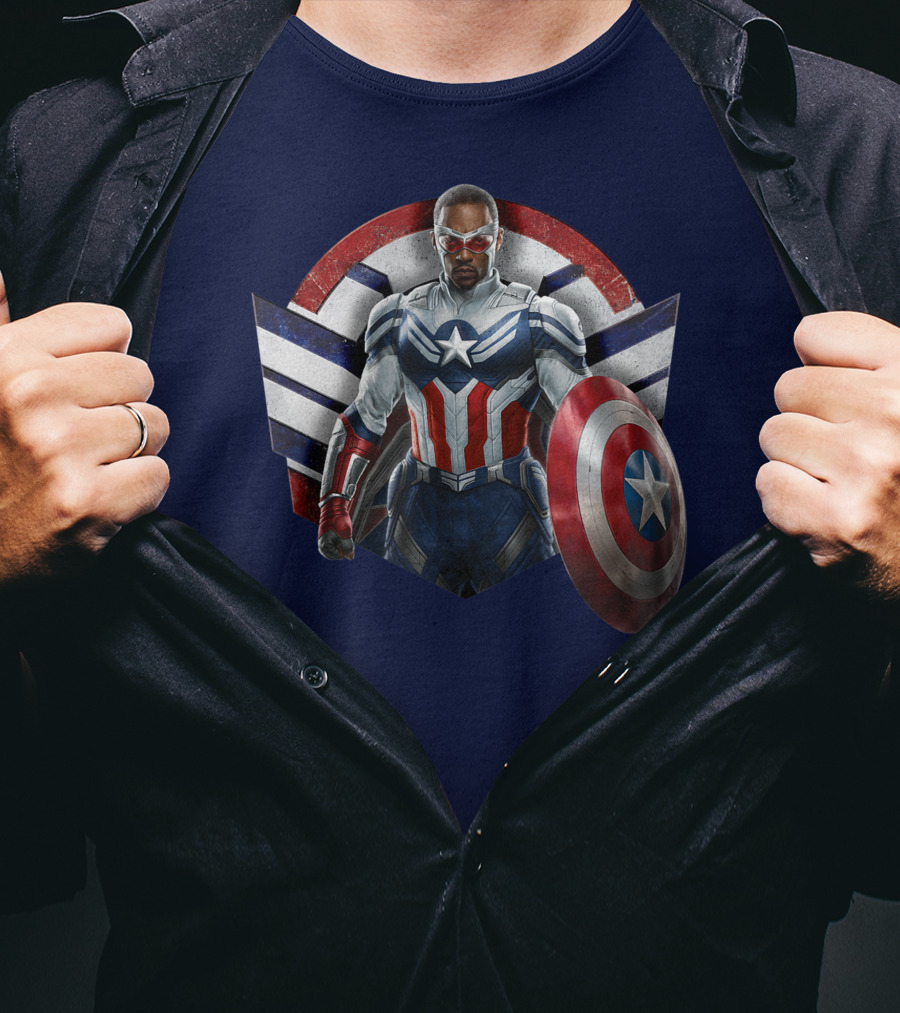 Marvel The Falcon The Winter Soldier Captain America Shield Hero T-Shirt