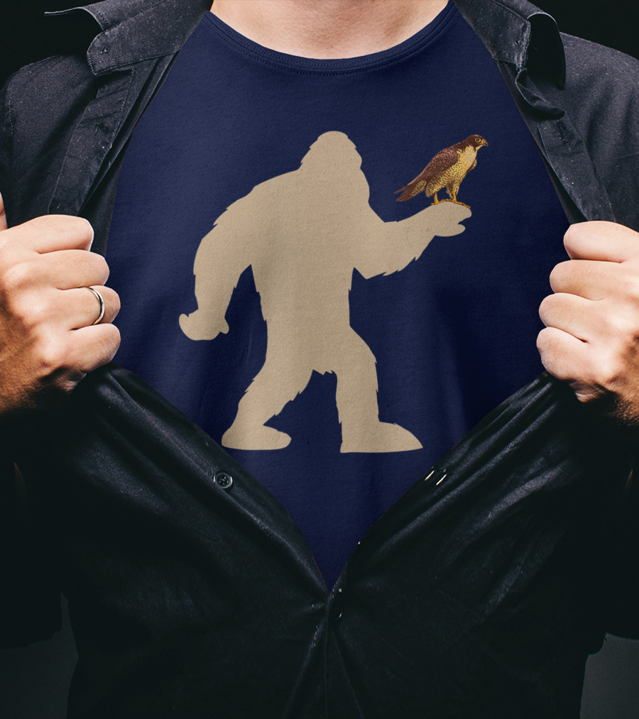 Peregrine Falcon Bigfoot Bird Falcon Animal T-Shirt