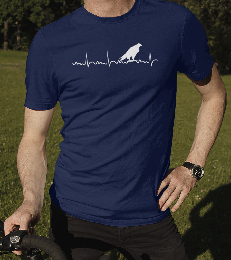 Peregrine Falcon Bird Heartbeat Pulse Animal T-Shirt