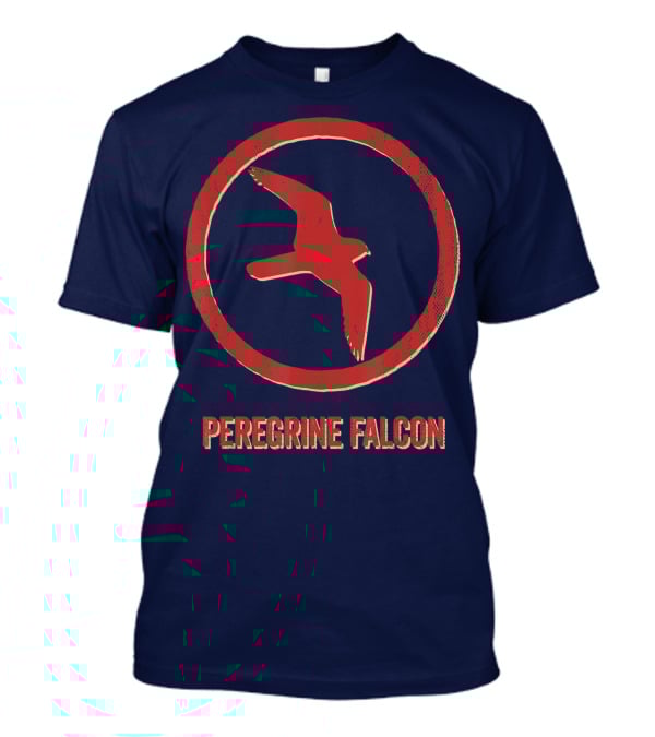 Peregrine Falcon Lover Vintage Style Animal Emblem T-Shirt