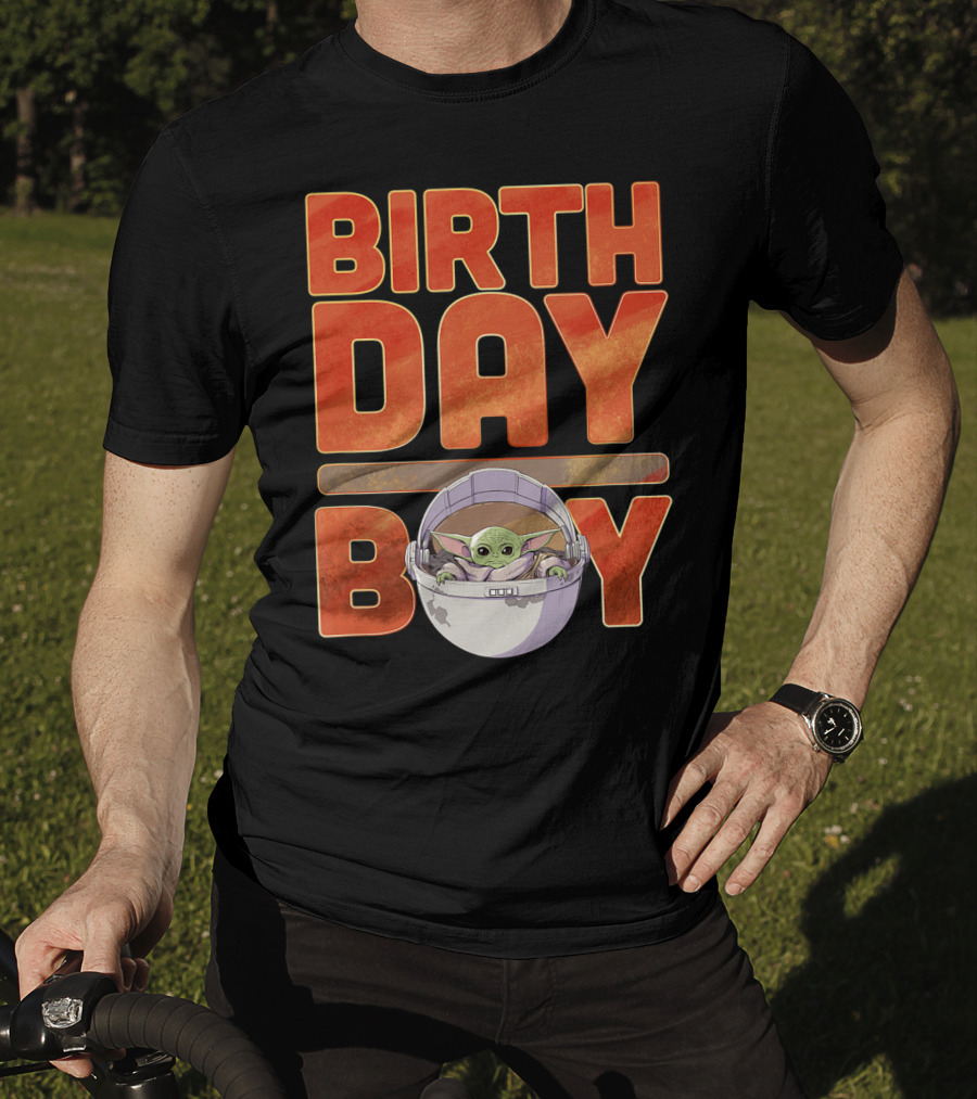 Star Wars Grogu Mandalorian Baby Yoda Birthday Boy T-Shirt
