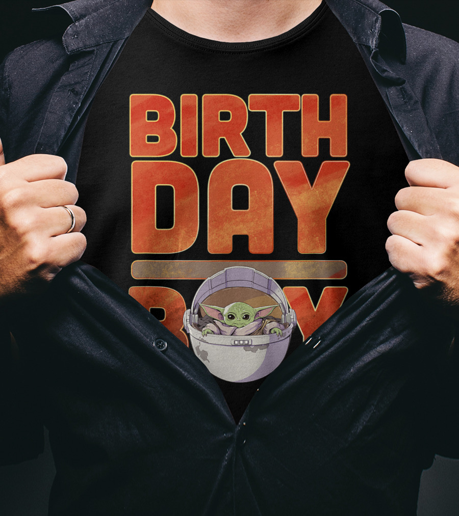 Star Wars Grogu Mandalorian Baby Yoda Birthday Boy T-Shirt
