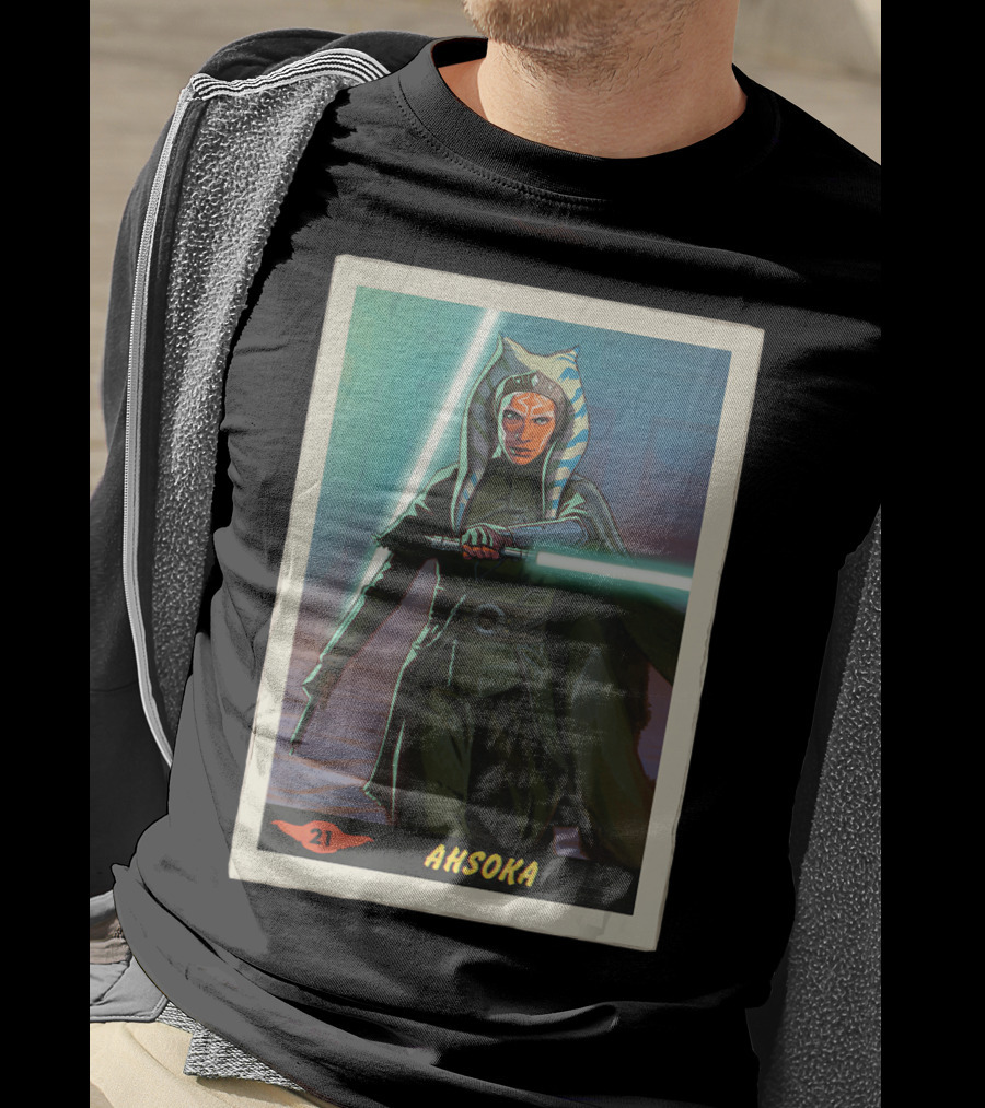 Star Wars Ahsoka Jedi Training Card The Mandalorian 21 T-Shirt