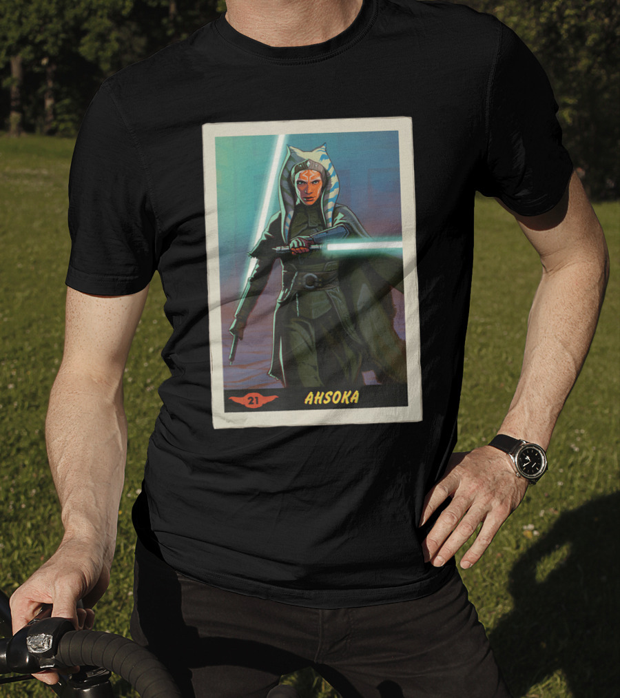 Star Wars Ahsoka Jedi Training Card The Mandalorian 21 T-Shirt